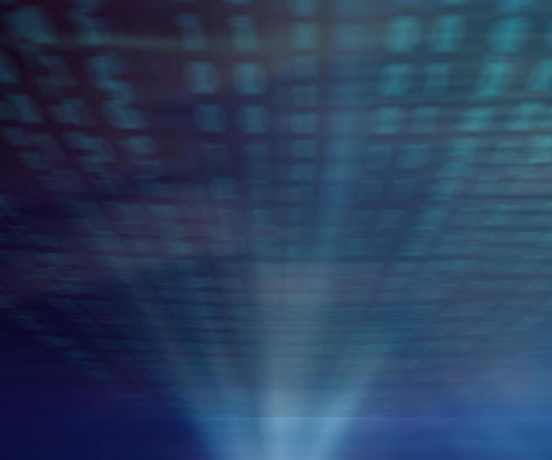 Abstract blue digital data stream background